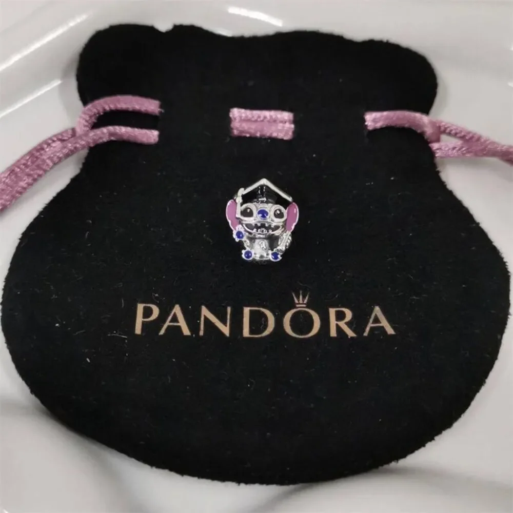 NWOT Pandora x Stitch Graduation 2025 “Proud” Silver Pandora Charm 793789C01